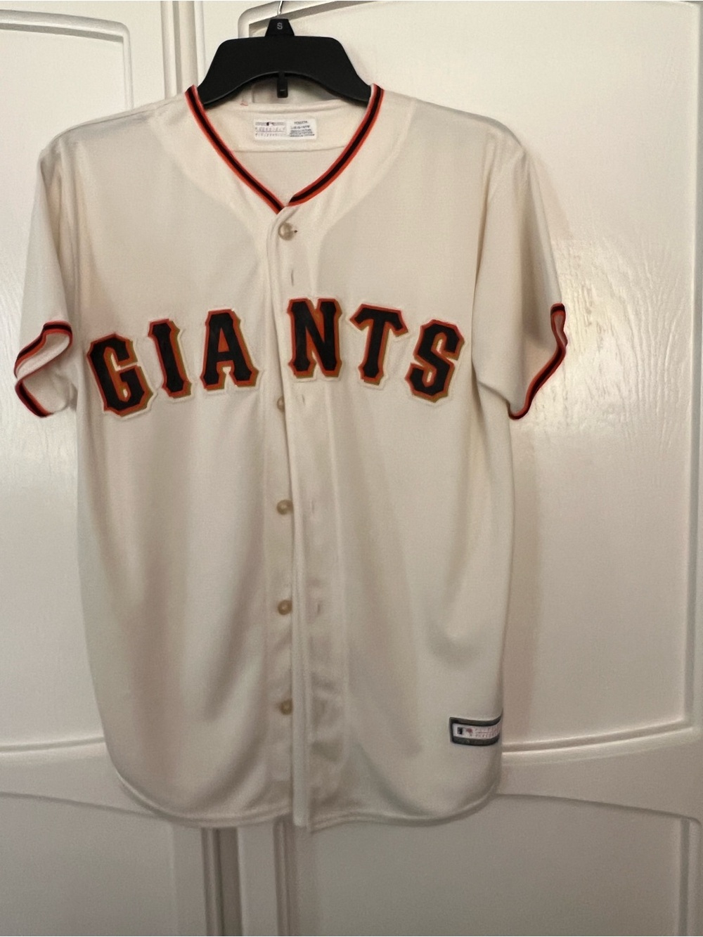 Genuine Merchandise Cream Giants Kids Baseball Jersey with Orange & Black Trim